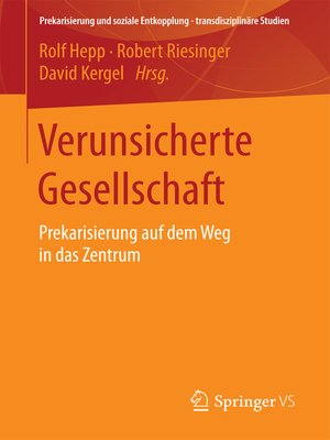 cover image of Verunsicherte Gesellschaft